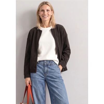 Street One Jacke mit Rundhals in Cord-Optik female Braun Street One Jacke mit Rundhals in Cord-Optik female Braun
