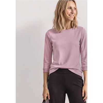 Street One 3/4-Arm Shirt mit U-Boot-Ausschnitt female Rosa Street One 3/4-Arm Shirt mit U-Boot-Ausschnitt female Rosa