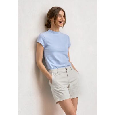 Street One Basic Shirt mit Turtle Neck female Blau Street One Basic Shirt mit Turtle Neck female Blau