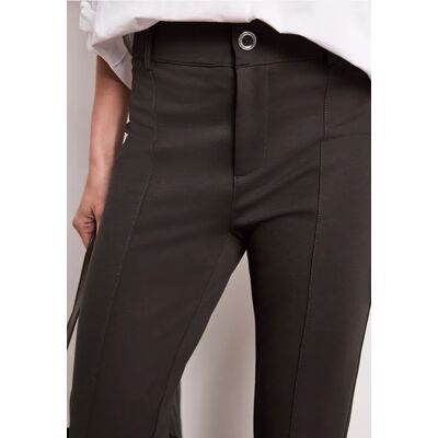 Street One High Waist Bootcut Hose im Skinny Fit female Braun Street One High Waist Bootcut Hose im Skinny Fit female Braun