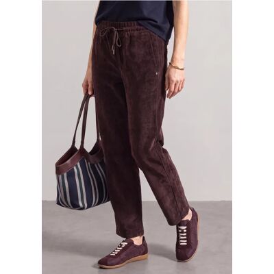 Street One Mid Waist Straight Leg Cordhose in Unifarbe female Rot Street One Mid Waist Straight Leg Cordhose in Unifarbe female Rot