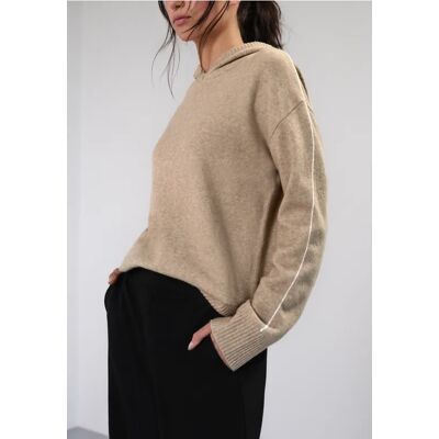Street One Studio Street One Pullover mit Kapuze female Beige Street One Studio Street One Pullover mit Kapuze female Beige