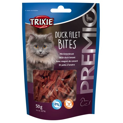 TRIXIE Katzenleckerli Premio Duck Filet Bites, 50g 42716