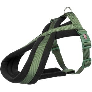 TRIXIE gepolstertes Touren-Geschirr für Hunde, L: 60–100 cm/25 mm, waldgrün 204119