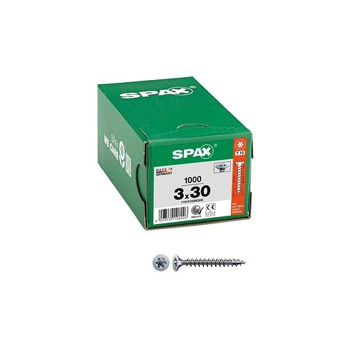 SPAX® Universalschrauben T10 Senkkopf WIROX 1191010300305 3 mm x 30 mm, 1.000 St.
