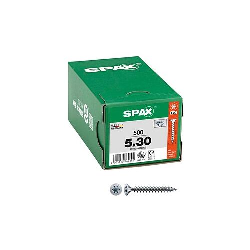 SPAX® Universalschrauben T20 Senkkopf WIROX 1191010500305 5 mm x 30 mm, 500 St.