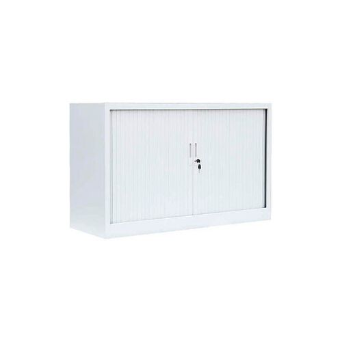 LÜLLMANN Schiebetürenschrank, 555127 signalweiß 1 Fachboden 120,0 x 45,7 x 75,0 cm