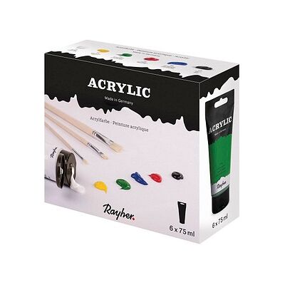 Rayher Acryl-Set Acrylfarben sortiert 6 x 75 ml Rayher Acryl-Set Acrylfarben sortiert 6 x 75 ml