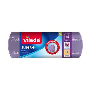 vileda Müllbeutel SUPER+ 30,0 l lila, 15 St. vileda Müllbeutel SUPER+ 30,0 l lila, 15 St.