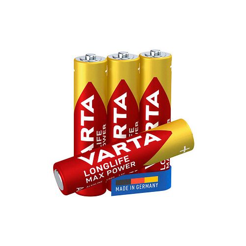 VARTA Batterien LONGLIFE Max Power Alkali-Mangan Micro AAA 1,5 V, 4 St.