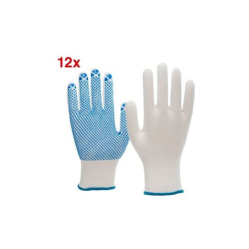 NITRAS SAFETY unisex Arbeitshandschuhe 6100 weiß Größe 8, 12 Paar