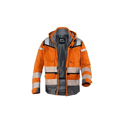 KÜBLER® unisex Warnjacke Winter REFLECTIQ warnorange, anthrazit Größe 3XL