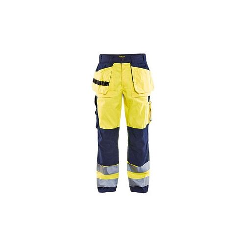BLAKLÄDER® unisex Warnschutzhose HIGH-VIS "1533" gelb, marine Größe 50
