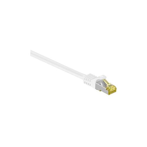 goobay RJ-45 Netzwerkkabel 3,0 m weiß bis zu 10,00 Gbit/Sek. bis zu 500 MHz, 1 St.