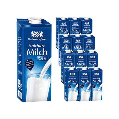 Weihenstephan Milch 3,5 % 12 x 1,0 l - Milch Weihenstephan Milch 3,5 % 12 x 1,0 l - Milch