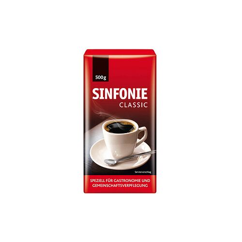 JACOBS SINFONIE CLASSIC Kaffee, gemahlen, Arabica- und Robustabohnen kräftig, 500,0 g