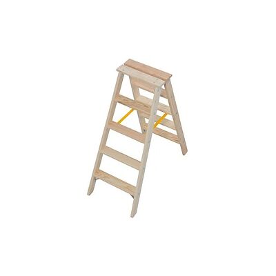 KRAUSE Stehleiter Stabilo natur 2x 5 Stufen, H: 120cm KRAUSE Stehleiter Stabilo natur 2x 5 Stufen, H: 120cm