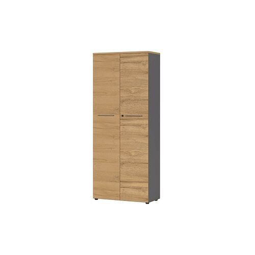 GERMANIA Aktenschrank Agenda Home, 4237-564 grafit, grandson-eiche 4 Fachböden 80,0 x 40,0 x 197,0 cm