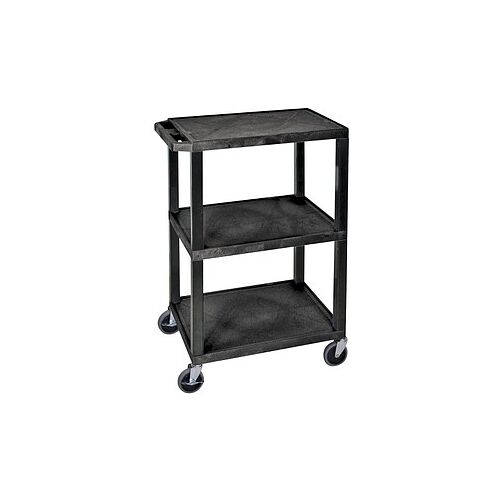 LUXOR Etagenwagen schwarz 61,0 x 46,0 x 86,5 cm