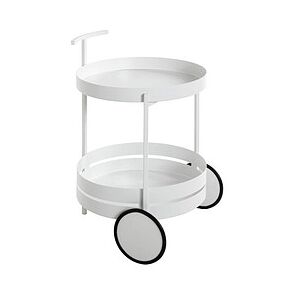 HAKU Möbel Servierwagen - Elegantes rundes Design, Zwei große Ablagen, Leichtgewicht 6 kg - Servierwagen HAKU Möbel Servierwagen - Elegantes rundes Design, Zwei große Ablagen, Leichtgewicht 6 kg - Servierwagen