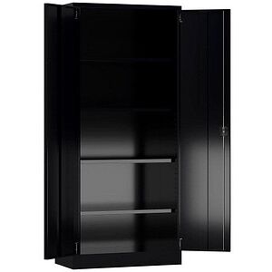 ClassiX Stahlschrank X-530339 Tiefschwarz Aufgebaut