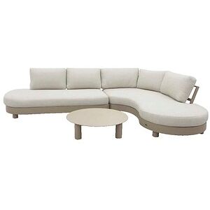 BEST Loungegruppe Salerno sand Kunststoff, Metall, 3-teilig BEST Loungegruppe Salerno sand Kunststoff, Metall, 3-teilig