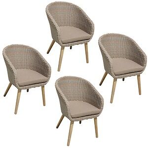 Garden Pleasure Visalia Beige Gartenstühle mit Armlehnen - Gartenstühle Garden Pleasure Visalia Beige Gartenstühle mit Armlehnen - Gartenstühle