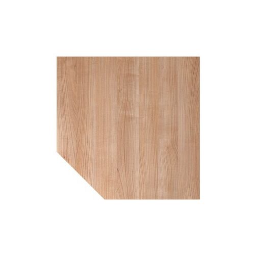 HAMMERBACHER Verbindungsplatte höhenverstellbar HT12 nussbaum, silber Trapezform 120,0 x 80,0 x 68,5 - 76,0 cm