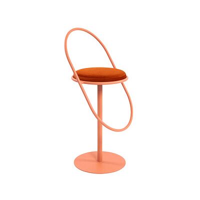 PAPERFLOW Barhocker SATURNE - Platzsparend, Metall, Stoffsitz - Barhocker PAPERFLOW Barhocker SATURNE - Platzsparend, Metall, Stoffsitz - Barhocker