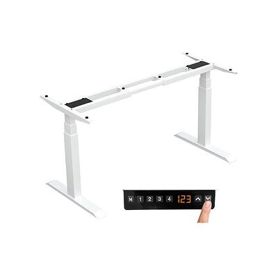 LMG Elektrisch Höhenverstellbarer Schreibtischrahmen Weiß - Höhe 61-125cm - Schreibtisch LMG Elektrisch Höhenverstellbarer Schreibtischrahmen Weiß - Höhe 61-125cm - Schreibtisch