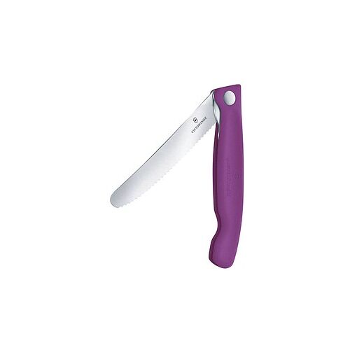 VICTORINOX Frühstücksmesser Swiss Classic silber, violett glatt, Klinge: 11,0 cm, 1 St.