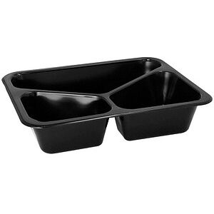 Pro Pac Menüschalen - Mehrweg, 22,7 x 17,8 cm, Schwarz - Menüschalen Pro Pac Menüschalen - Mehrweg, 22,7 x 17,8 cm, Schwarz - Menüschalen