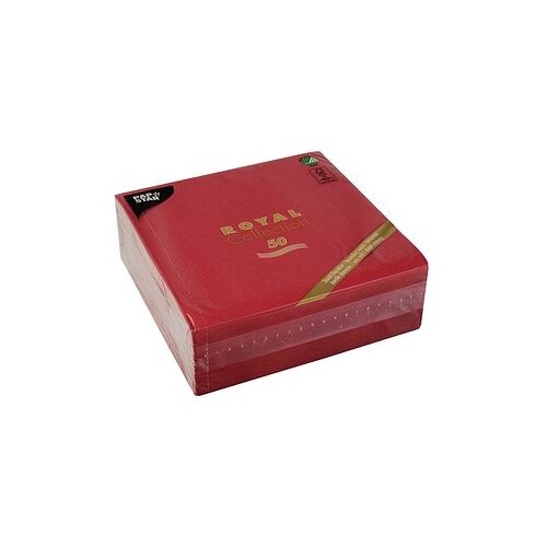 PAPSTAR Servietten bordeaux 3-lagig 40,0 x 40,0 cm, 50 St.