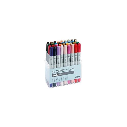 COPIC® Ciao D Layoutmarker-Set farbsortiert 1,0 + 6,0 mm, 36 St.