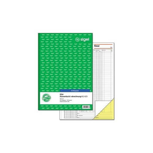 SIGEL Kassenbuch/EDV Formularbuch KG429, 1 St.