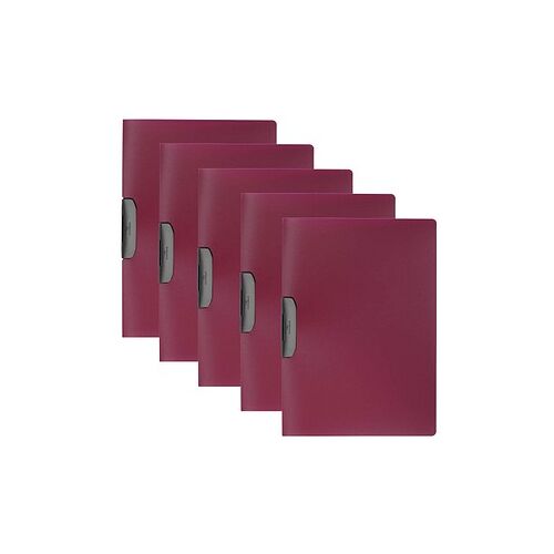 DURABLE Klemmhefter DURASWING dunkelrot, 5 St.