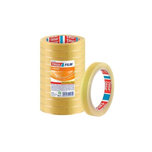 tesa STANDARD Klebefilm transparent 15,0 mm x 66,0 m 10 Rollen