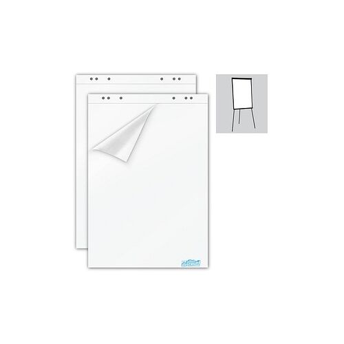 office discount Flipchart-Papier blanko 67,5 x 98,0 cm, 20 Blatt, 2 Blöcke