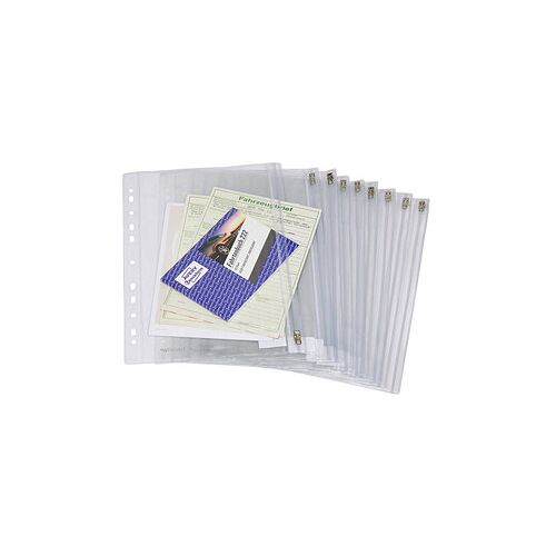 FolderSys Dokumententaschen 19x30,5 cm glasklar glatt 0,15 mm, 10 St.