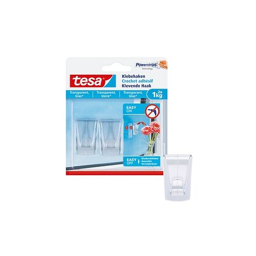 tesa Klebehaken für max. 1,0 kg 2,0 x 5,5 cm, 2 St.
