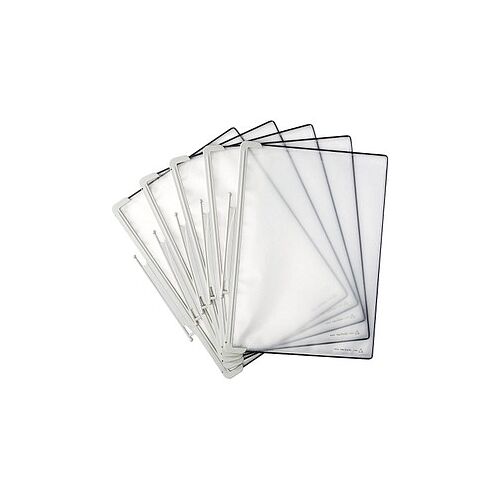 tarifold Sichttafeln Design DIN A4 grau, Öffnung oben, 15 St.