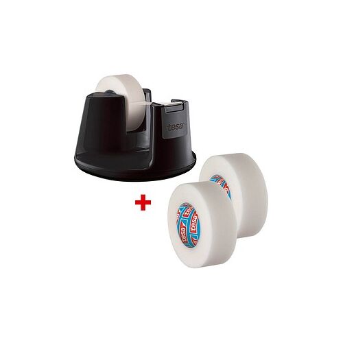 tesa Tischabroller Easy Cut Compact schwarz
