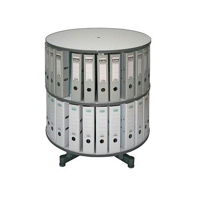 Reef Drehbare Aktenablage Grau bis 48 Ordner - 88cm Hoch Reef Drehbare Aktenablage Grau bis 48 Ordner - 88cm Hoch