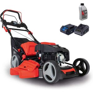 Rasenmäher MS225-53E scheppach - E-Start Radantrieb 6PS 53cm Schnittbreite inkl. 2Ah Akku + 2,4A Ladegerät + Öl Neu Rasenmäher MS225-53E scheppach - E-Start Radantrieb 6PS 53cm Schnittbreite inkl. 2Ah Akku + 2,4A Ladegerät + Öl Neu