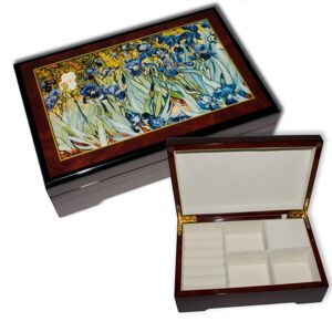 Böhme Musikspieluhren Spieluhr Holz Bildschatulle Iris von Vincent van Gogh