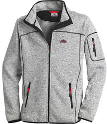 Stubai Strickfleece-Jacke grau-mele