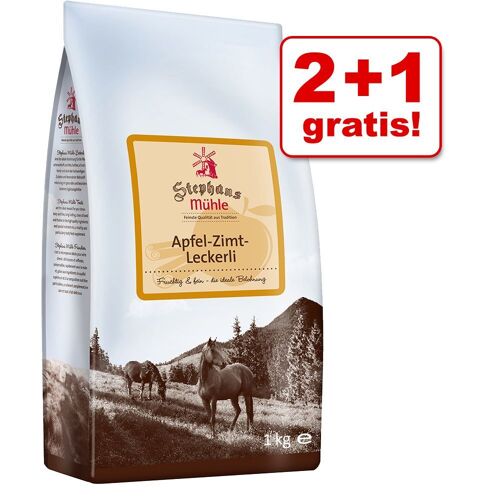 Stephans Mühle 2 + 1 gratis! 3 x 1 kg Stephans Mühle Pferdeleckerlis - Apfel