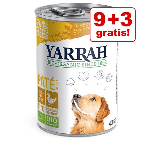 Yarrah 12x380g Bio Chunks Vega Yarrah Hundefutter nass - 9 + 3 gratis!