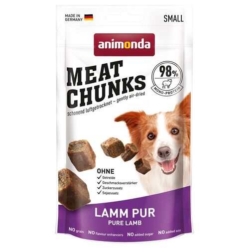 Animonda 4 x 60 g Animonda Meat Chunks Small Lamm pur Hundesnacks