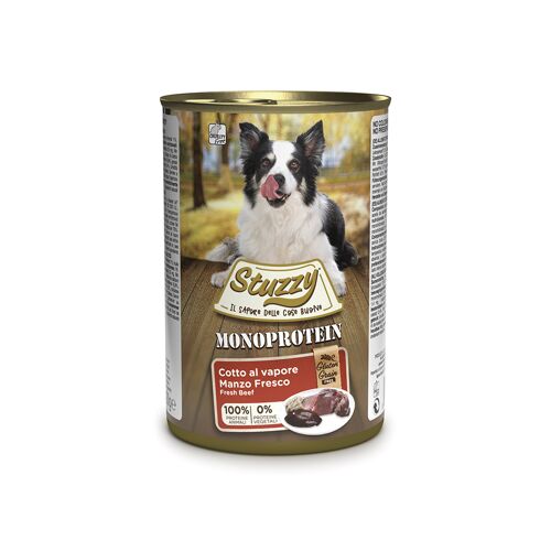 Stuzzy 12 x 400g Monoprotein Rind Stuzzy Dog Hundefutter nass